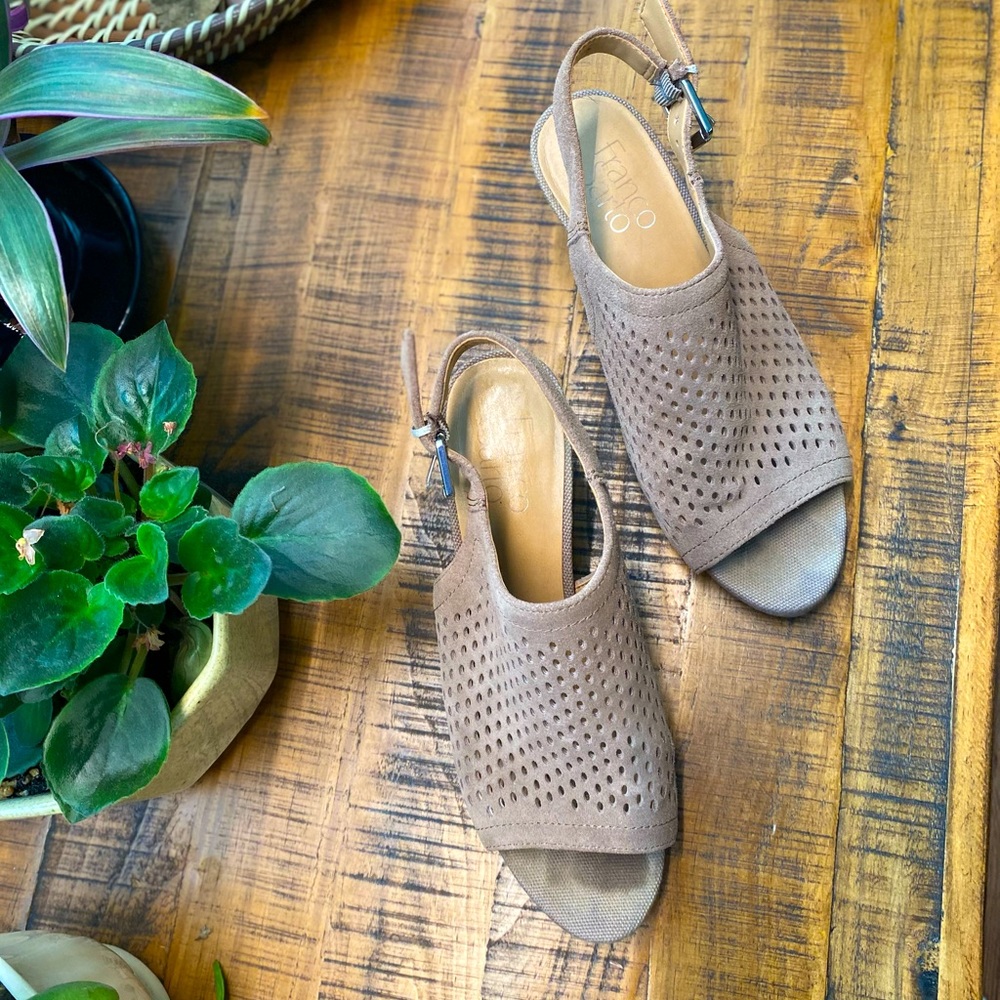Franco Sarto Chunky Heel Sandals